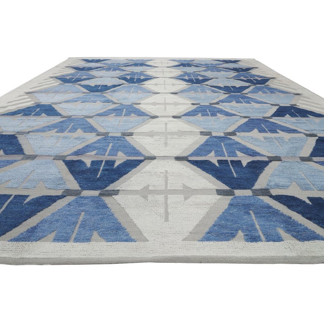 Contemporary High-Low Texture Area Rug, 10'06 X 14'05 For Sale - Image 4 of 11