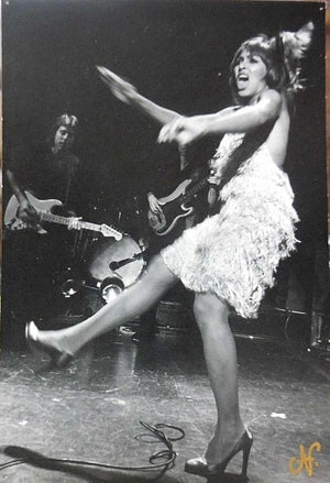 Nona Hatay, Vintage Signed Silver Gelatin Photo Card Tina Turner #2, 1982
