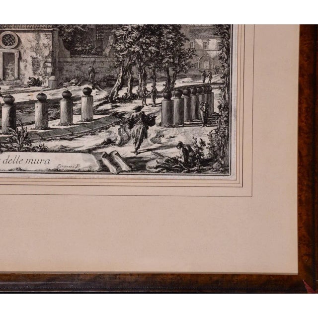 Printmaking Materials Basilica of San Lorenzo in Rome: A Framed 18th Century Etching by Piranesi, 1750 For Sale - Image 7 of 7