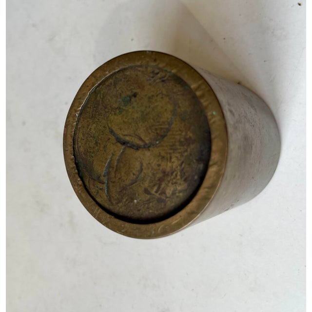 Scandinavian Art Deco Vase or Pen Holder in Bronze, 1930s For Sale - Image 4 of 7
