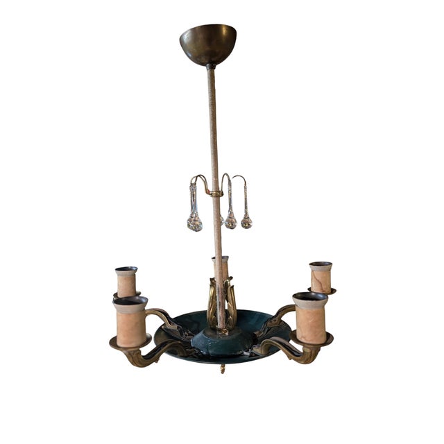 Vintage Chandelier by Paavo Tynell for Oy Taito Ab, 1930s For Sale - Image 12 of 18