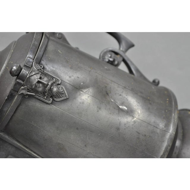 Antique Renaissance Reed & Barton Figural Silver Plated Coffee Water Pitcher For Sale - Image 10 of 18
