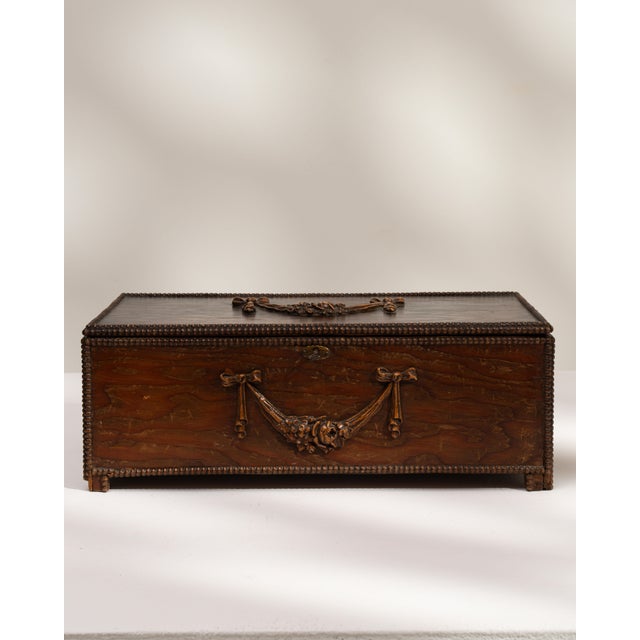 1900 - 1909 United Kingdom Victorian Chocolate Wood Box For Sale - Image 15 of 18