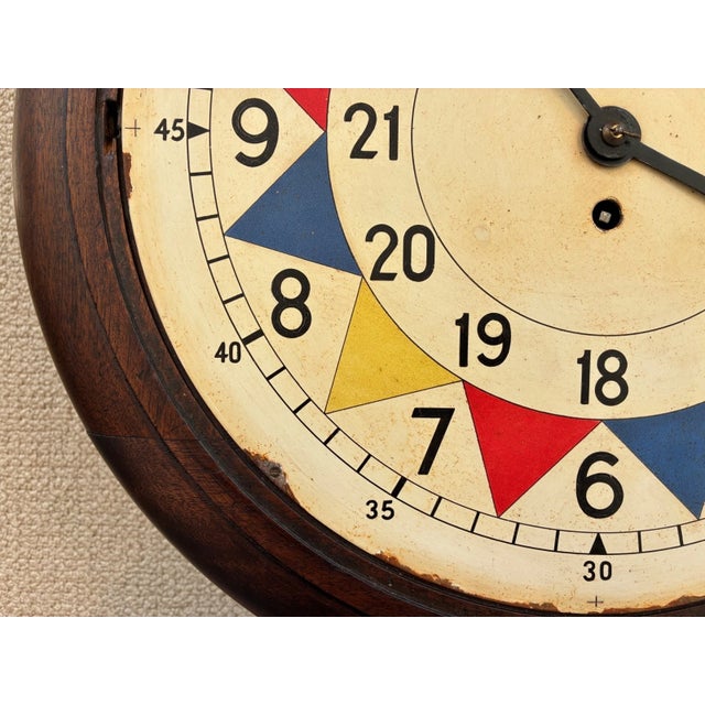 1930s 1930s Original Raf Operation Room Sector Fusee Wall Clock Battle of Britain Ww2 For Sale - Image 5 of 18