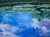 Lily Pond With Clouds, Contemporary Impressionist Oil Painting For Sale