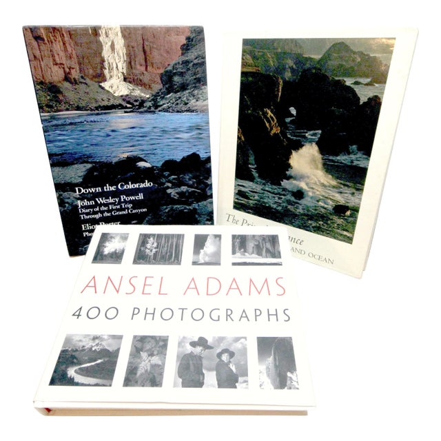 Lot of Vintage Coffee-Table Photographic Nature Books–A. Adams, R. Kaufman, E. Porter For Sale