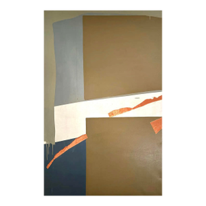 Barbara Beck 1965 Mid Century Large Scale Abstract Oil Painting on Canvas - Unframed