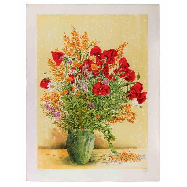 Lithograph on paper. Hand signed and numbered in pencil. Edition of 30. Very good condition. This piece is attributed to...
