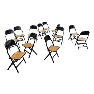 Folding Chairs from Clarin Corporation, USA, 1920s, Set of 12 For Sale