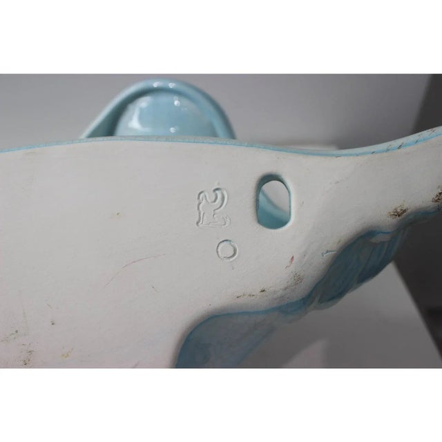 Clam Shell Form Ceramic Wall Pockets - a Pair For Sale In West Palm - Image 6 of 13