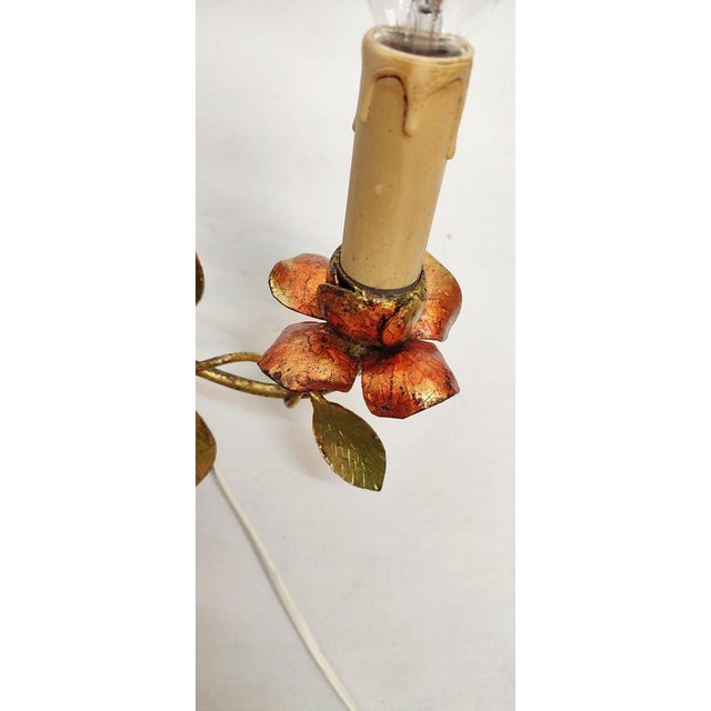 Golden Wrought Iron, Spain, 1940s, Set of 2 For Sale - Image 9 of 17