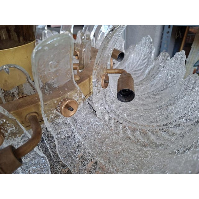 Murano Glass Ceiling Light attributed to Barovier and Toso, 1950 For Sale - Image 15 of 18