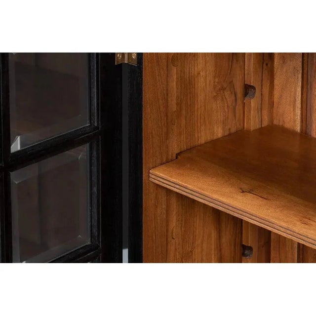Morgan Glass Doors Low Sideboard by Sarreid LTD For Sale - Image 9 of 13