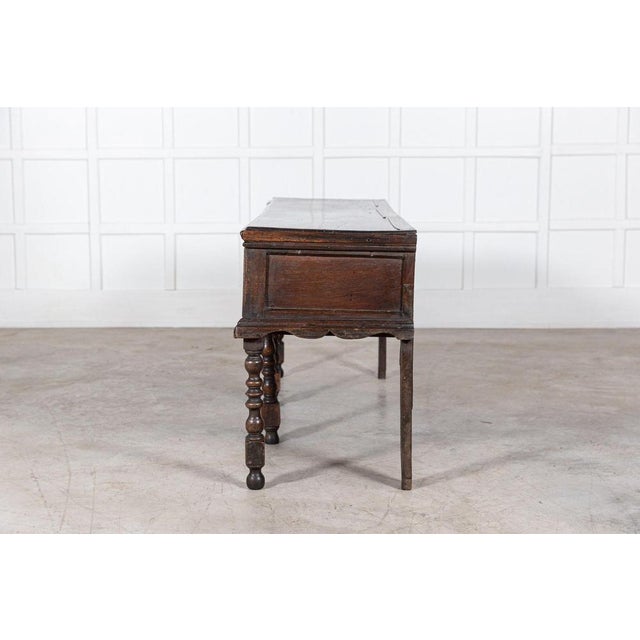 English Vernacular Oak Dresser Base, 1750s For Sale - Image 11 of 17