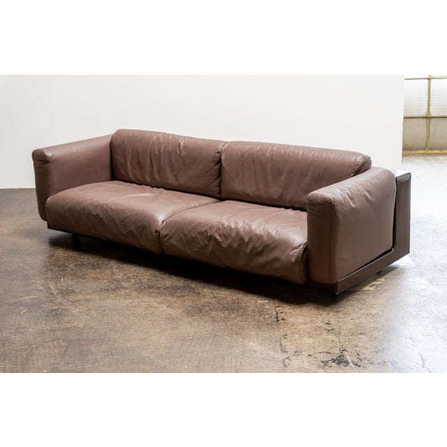 Vintage Leather Sofa by Cini Boeri for Knoll International, 1960s For Sale - Image 13 of 13
