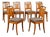 19th Century Biedermeier Chairs in Birch, Set of 6 For Sale