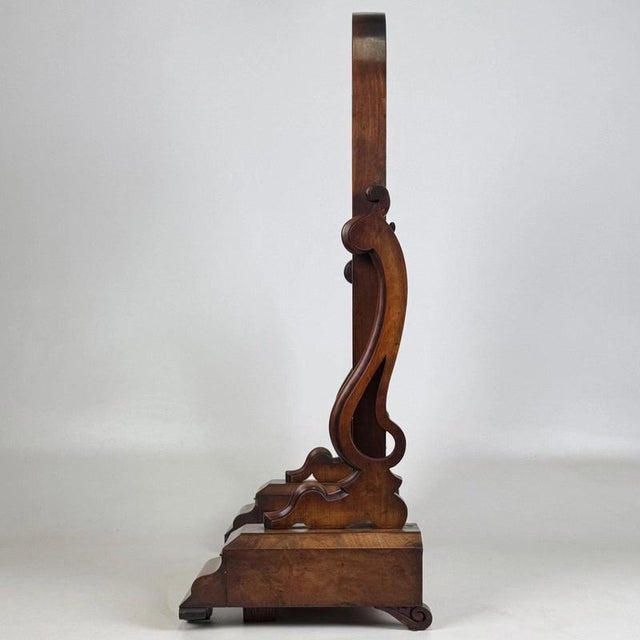 19th Century Antique English Mahogany Dressing Mirror, 1870s For Sale - Image 5 of 16