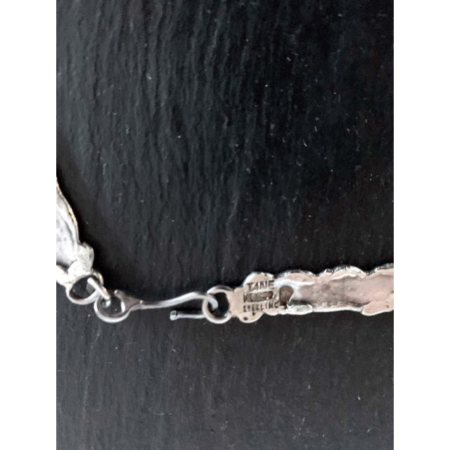 Mexican Modernist Sterling Silver Necklace by Tane Orfebres For Sale - Image 9 of 9