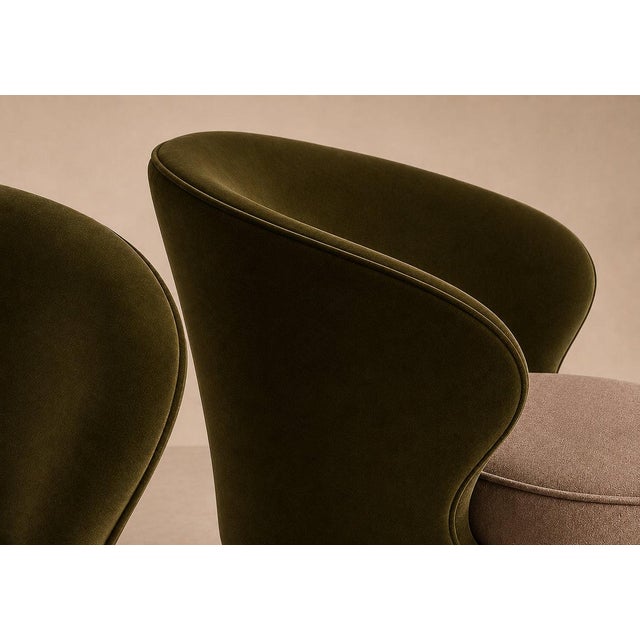Pair of “Concha” Armchairs in Two-Tone Mohair by Joaquim Tenreiro, Brazil, 1960s For Sale - Image 13 of 18