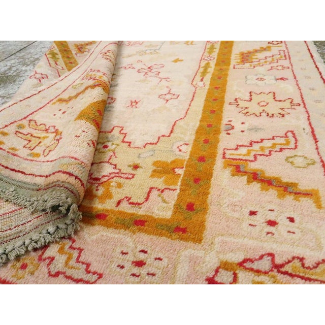Galerie Shabab Collection Early 20th Century Turkish Oushak Accent Rug For Sale In New York - Image 6 of 6