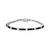 .925 Sterling Silver 5.0 Cttw Black and White Diamond Tennis Bracelet (I-J Color, I2-I3 Clarity) - 7 For Sale