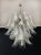 White Italian Murano Chandelier – 26 Glass Petals Swallow For Sale - Image 8 of 11