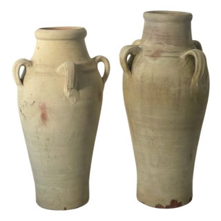 Vintage Terracotta Amphorae, 1900s, Set of 2 For Sale