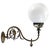 Black German Neoclassical Coverted Gas Wall Lamp in Opaline Glass, 1910s For Sale - Image 8 of 8