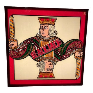 Vintage Acrylic Glass Plaque Mounted on Led Lamp from Ellis International, 1970s For Sale