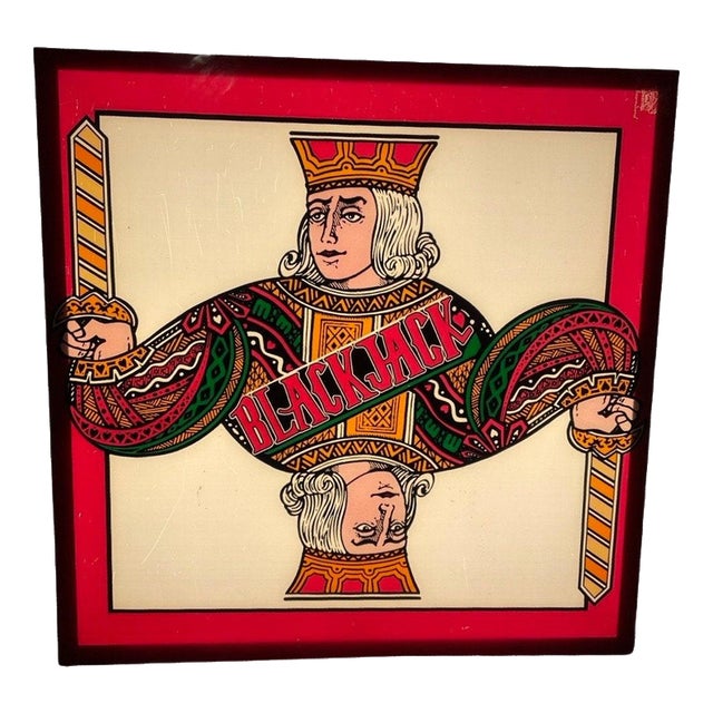 Vintage Acrylic Glass Plaque Mounted on Led Lamp from Ellis International, 1970s For Sale