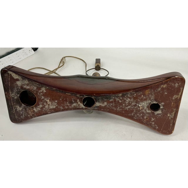 Midsentury Seramic Lamp With Original Parchment Shade For Sale - Image 12 of 12
