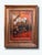 Oil On Canvas Still Life Painting with a Bronze Vase Fruits and Flowers with a wide Baroque frame. From Kanayo Ede Studio...