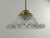 Gold Suspension Lamp with Paragon Glass Shade For Sale - Image 8 of 12