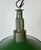Mid-Century Modern Industrial Green Enamel Military Pendant Lamp with Cast Aluminium Top, 1960s For Sale - Image 3 of 18