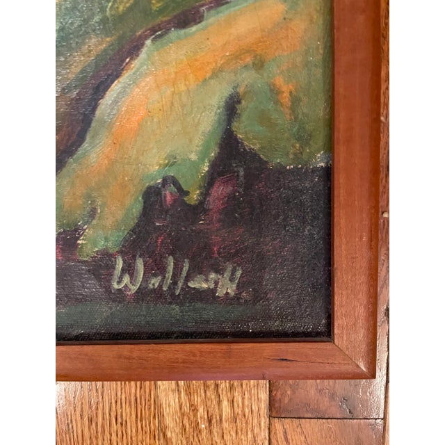 Mid-Century Modern Abstract Expressionist Oil Painting by Edythe Wallach Kidd. For Sale - Image 3 of 5