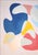 2026, Mid-Century Modern Style, Abstract Painting Triptych in Pastel Tones, Floating Shapes, Acrylic on Watercolor Paper by Ryan Rivadeneyra For Sale - Image 4 of 11