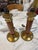 Paint 1970s Mid-Century Modern Brass and Brown Lacquer Table Lamps - a Pair For Sale - Image 7 of 9