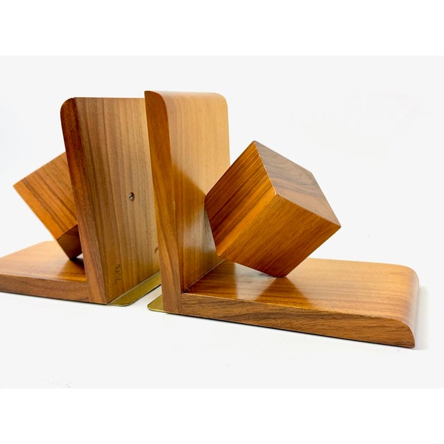 Mid-Century Modern Cube Bookends from Nassauer Kunstgewerbe, 1960s, Set of 2 For Sale - Image 6 of 12