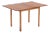 Mid-Century Danish Small Wood Extendable Dining or Game Table by SKM For Sale