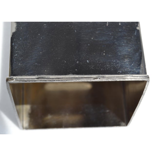 1970s Bohemian Handmade Polished Stainless Steel Over Brass Tissue Box Cover India For Sale - Image 13 of 14