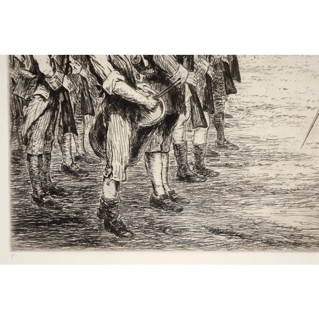 Washington Assumes Command - Etching on Paper by Ralph Ludwig Boyer For Sale In Monterey, CA - Image 6 of 7