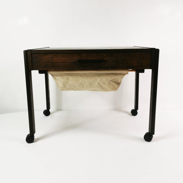 Modernist Mobile Side Table, Denmark, 1960s For Sale - Image 13 of 16