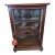 Antique European Display Case Cabinet With Painted Interior For Sale
