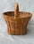 Farmhouse Vintage Natural Wicker and Rattan Basket For Sale - Image 3 of 12