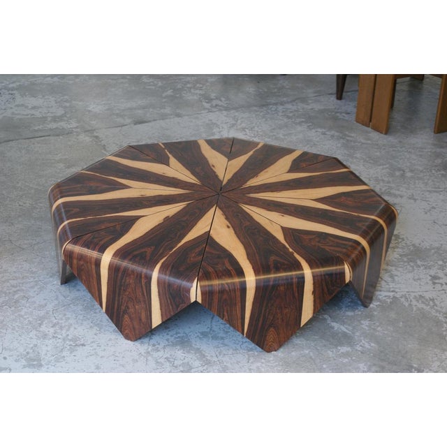 Petala Coffee Table in Cocobolo Wood by Jorge Zalszupin for l'Atelier Brazil, 1959 For Sale - Image 10 of 10