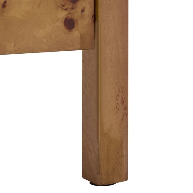 Wood Willshine Burl 1 Drawer Accent Table in Natural For Sale - Image 7 of 10