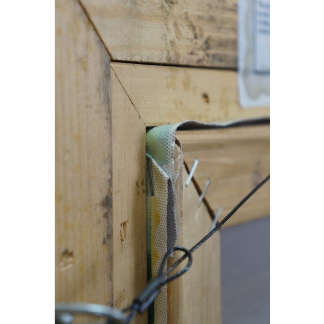 Late 20th Century Late 20th Century Timeless Treasures Coastal Seascape Family on the Beach Oil Painting 20" For Sale - Image 5 of 12