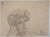 Léopold Franz KOWALSKI (1856-1931) Portrait of Solène Holding a Flower, c. 1900 Original pencil drawing Monogrammed “LK”...