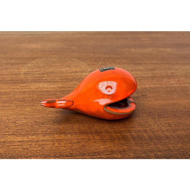 Ceramic Whale Figurine Ashtray from Ceramica D'Arte, Salerno, Italy, 1970s For Sale - Image 9 of 18