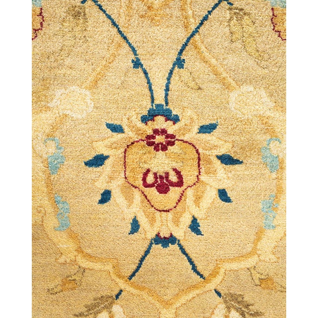 Traditional Mogul, One-of-a-Kind Hand-Knotted Area Rug - Ivory, 8' 2" x 10' 4" For Sale - Image 3 of 8